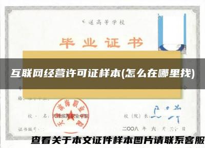 互联网经营许可证样本查询与获取指南——网络文化经营类