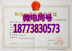 解析《网络文化经营许可证》 样本内容与申请全攻略